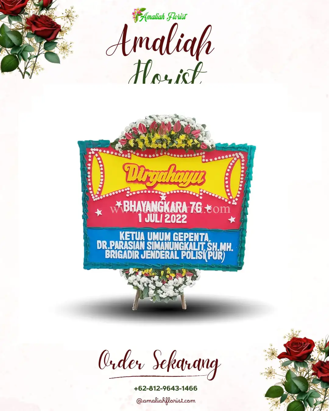 Papan Bunga HUT Ulang Tahun Gunungkidul